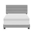 thumbnail image 6 of Boyd Sleep Napoli Gray Faux Leather Twin Size Fully Upholstered Platform Bed Frame with Adjustable Headboard, Qualified Box Spring or Foundation Required for Use, 6 of 13