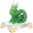 thumbnail image 4 of Estatuilla de conejo, decoración de mesa, conejo del zodiaco, artesanía, estatua decorativa de conejito, decoración del hogar, 4 of 5