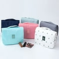 thumbnail image 2 of Twill Suspended Travel Toilet Bag Cosmetic Bag Large Capacity Oxford Cloth Hook Toilet Bag, 2 of 8