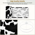 thumbnail image 4 of [style] Linen Drum Lampshades Cow skin texture black white spot repeated Animal print 13"x13"x10" Light Shade for Table Lamps Floor Lamp Shades Lampshade Replacement Assembly Required, 4 of 8