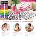 thumbnail image 6 of FDW Height Adjustable Multifunctional Children's Study Desk Table Chair Set with Drawer for Kids (Pink), 6 of 8