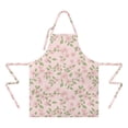 thumbnail image 2 of Pioneer Flower Floral Print Pattern Apron for Women and Men, Cotton Linen Waterproof with Pockets, Adjustable, 33x27 Inch for Kitchen, Gardening, BBQ, Salon, 2 of 6