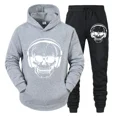 thumbnail image 5 of Chándal informal para hombre, divertido traje deportivo con capucha de manga larga con estampado de calavera de DJ y música, sudaderas y pantalones de otoño, conjuntos de dos piezas de moda, 5 of 5
