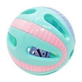 thumbnail image 2 of Cat Toy Ball with Bell Sound Interactive Colorful Hollow Lightweight Rolling Toy for Indoor Play Boredom Stimulation Perfect for Kittens Adult Cats Engaging Pet Accessory 3Inch Size Green, 2 of 5