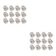 thumbnail image 2 of Servilleteros de metal Injueey paquete de 12 Colorfast Decoraciones Plata, 2 of 6