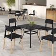 thumbnail image 2 of Giantex Set of 4 Modern Dining Side Chairs, Armless Kitchen Chairs w/Spacious Seating, Black, 2 of 7