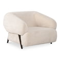 thumbnail image 2 of Moe's Home Collection Devlin Lounge Chair Fabric White, 2 of 9