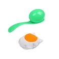 thumbnail image 2 of Juego de carreras de huevos y cucharas, juego de carnaval, juego divertido al aire libre, juguete interactivo para padres e hijos, favores de fiesta, Verde CUTICAT Juego de relevo de huevo y cuchara, 2 of 8