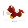 thumbnail image 4 of Sentmoon Petits Animaux en Peluche Peluches pour Garçons Coussins Décoratifs Doux Rouges Coussin Cheval de Forme Irrégulière Coussin Doux pour Sofa Salon Voiture Cadeau Décoratif Thème Année du Cheval de Feu 2026, 4 of 4