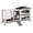 AIR19-S, variant on Aivituvin Rabbit Hutch with Wheels for Outdoor & Indoor, 2-Story Bunny Cage Guinea Pig House with Pull Out Tray for Rabbits, Gray