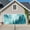 Blue, variant on Purple Mountain Garage Door Cover Banner 6 x 13 FT,Misty Forest Nature Woodland Pine Tree Landscape Garage Door Curtains Backdrop with Grommets for Indoor Outdoor Wall Party Porch Yard Decor