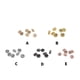 thumbnail image 4 of Jumpingount 10 piezas de DIY Beadwork Spacer Zircon decoración cuentas costura perlas joyería hacer artesanía decorativa Ropa, zapatos y accesorios Miscelánea Oro rosa Jumpingount AP016006-05, 4 of 6