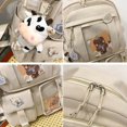 thumbnail image 3 of Student Cute Backpack Harajuku Japanese Multi-Pocket School Bag With Pendant, 3 of 5