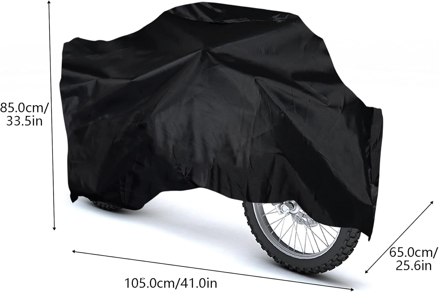 Kids Motorcycle Cover, Waterproof Oxford Kids Toy Motorcycle Cover with Adjustable Drawstring, All Weather Protection Universal for Children's Electric Motorcycle Bike(Black)