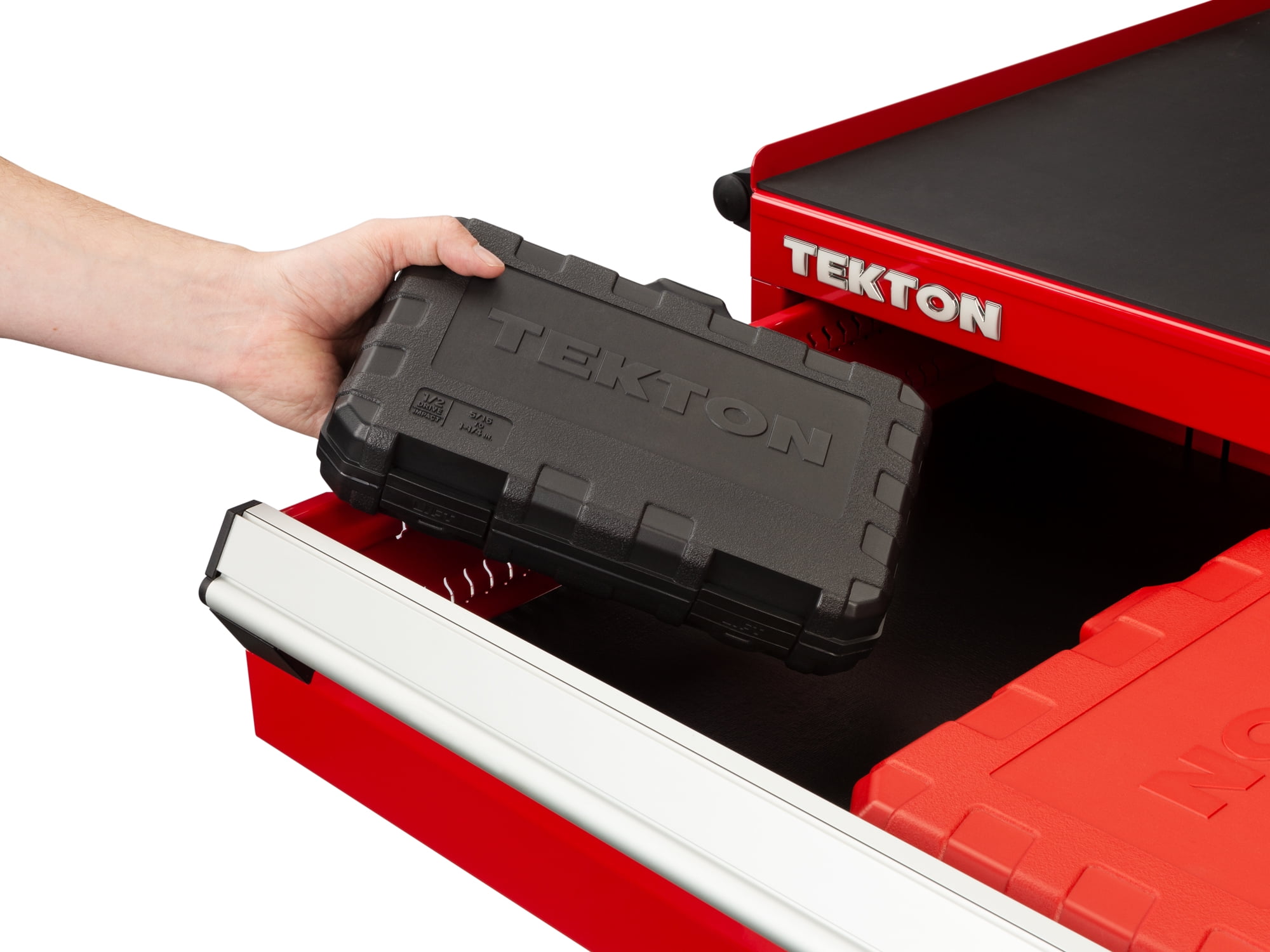 TEKTON 1/2 Inch Drive Shallow 12-Point Impact Socket Set with Case, 17-Piece (5/16 - 1-1/4 in.) | SID92336
