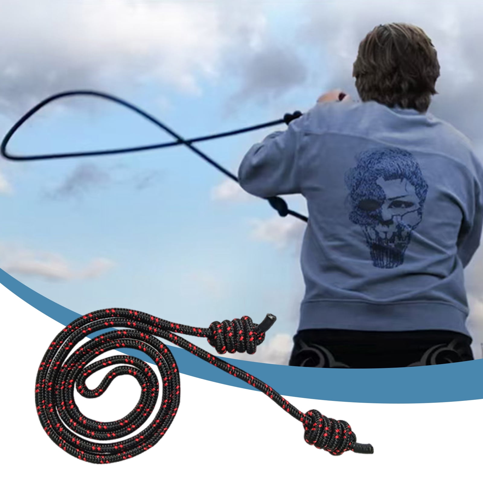 Flow Exercise Jump Rope for Fitness, Adjustable Exercise Jump Rope for Men & Women, Double Woven Workout Rope for Home Gym, Cardio, Indoor/Outdoor Training (Beginner Friendly)