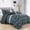 Kumuda, variant on Teal & Blue Seashell Starfish Print Comforter Set Queen - Coastal Beach Theme Bedding