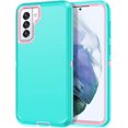 thumbnail image 1 of GHSDFBB for Galaxy S21 5G Case Shockproof Dust/Drop Proof 3-Layer Full Body Protection [Without Screen Protector] Rugged Heavy Duty Durable Cover Case for Samsung Galaxy S21 5G 6.2 2021, Teal/Pi, 1 of 6