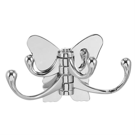 

1pc Solid Rotating Butterflies Hook Creative Hook Door Back Hook with Parts