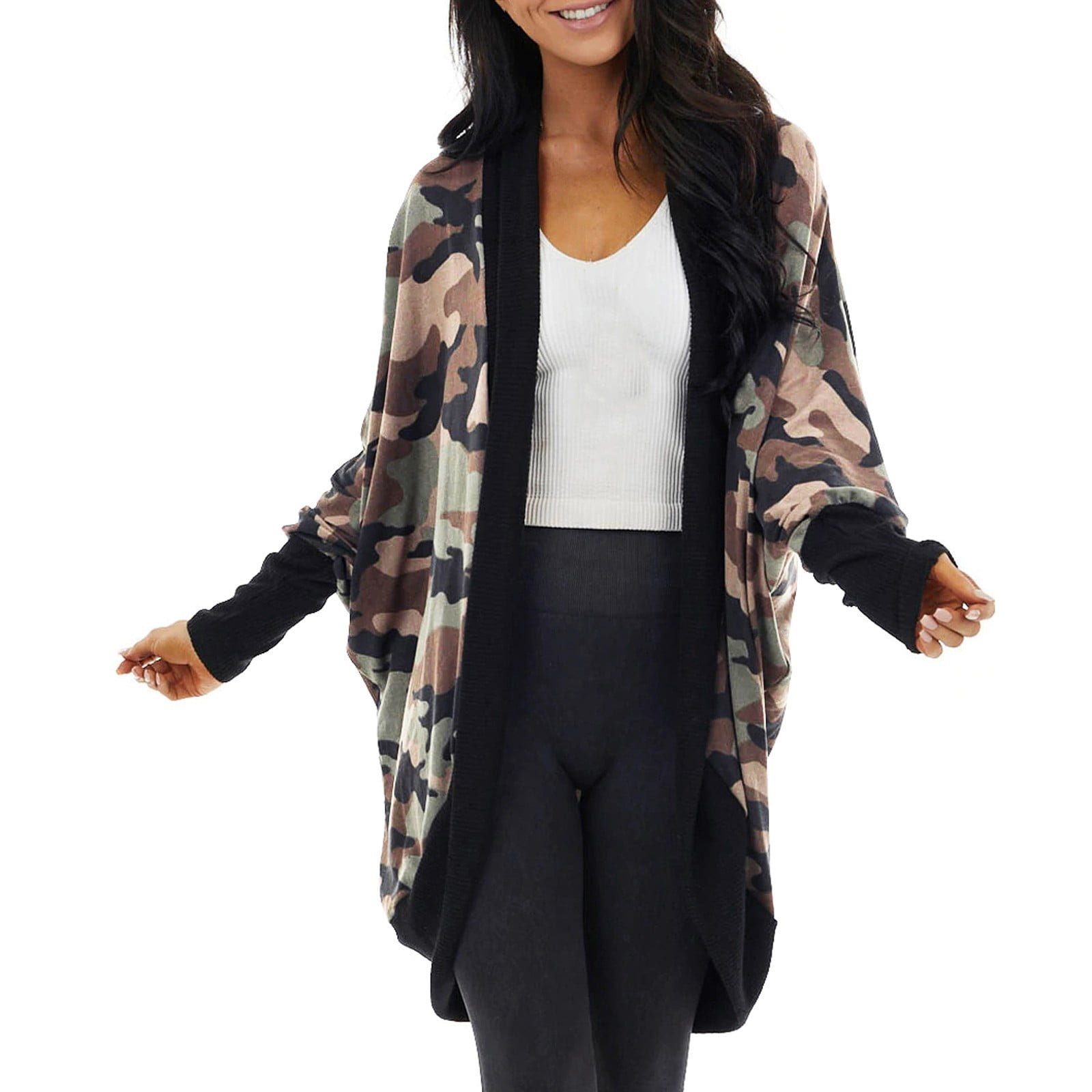 Womens Camo Cardigan