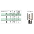 thumbnail image 3 of NOSHOK Sintered Pressure Snubber, 1/4 NPT, 316SS, E" Disc Installed, Pressure Rating 15,000 PSI, 3 of 4