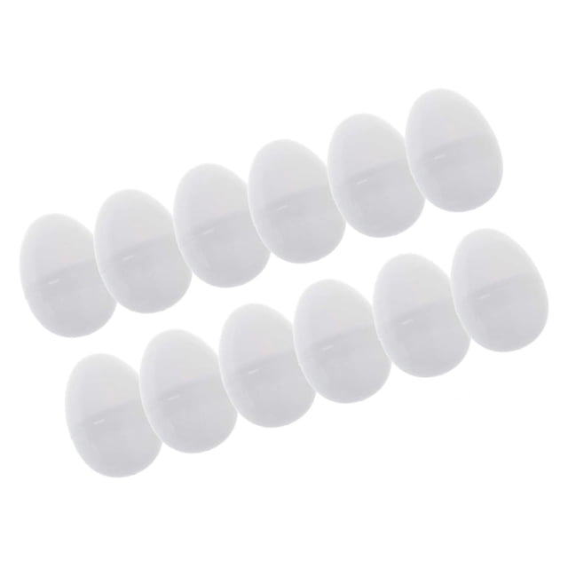 12 Uds. de huevos de Pascua recargables, suministros de fiesta sin pintar, regalos de Chocolate en blanco, cesta de Pascua para niñas y niños