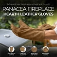 thumbnail image 4 of Panacea Breathable Fireplace Hearth Gloves Shields Splinters & Burns, Brown, 4 of 4