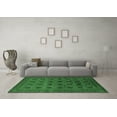 thumbnail image 3 of Ahgly Company Indoor Square Oriental Emerald Green Industrial Area Rugs, 7' Square, 3 of 4