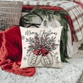 thumbnail image 3 of Meitianfacai - Fundas de almohada navideñas de 45 x 45 cm, diseño de árbol de Navidad, ideal para decorar el hogar, el sofá o las fiestas., 3 of 4