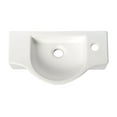 thumbnail image 6 of ALFI brand ABC114 White 18" Small Wall Mounted Ceramic Sink with Faucet Hole, 6 of 7