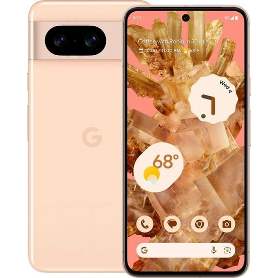 Restored Google Pixel 8 256GB Unlocked Rose (Refurbished)
