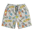 thumbnail image 5 of Wukai Skateboard Print Beach Trunks with Compression Liner Swimsuit Quick Dry Beach Sports Shorts with Pocket-Small, 5 of 8