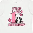 thumbnail image 4 of Inktastic It's My First Birthday with Panda Bear Girls Baby T-Shirt, 4 of 5