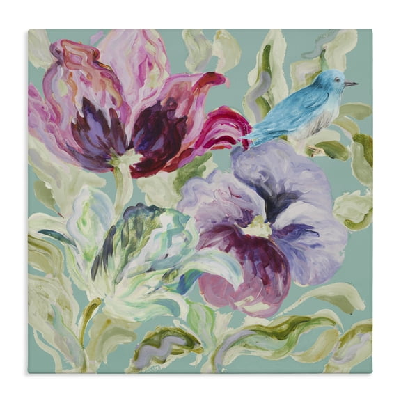Stupell Industries French Country Lyrical Garden Strokes Canvas Art, 17 x 17, by Lanie Loreth
