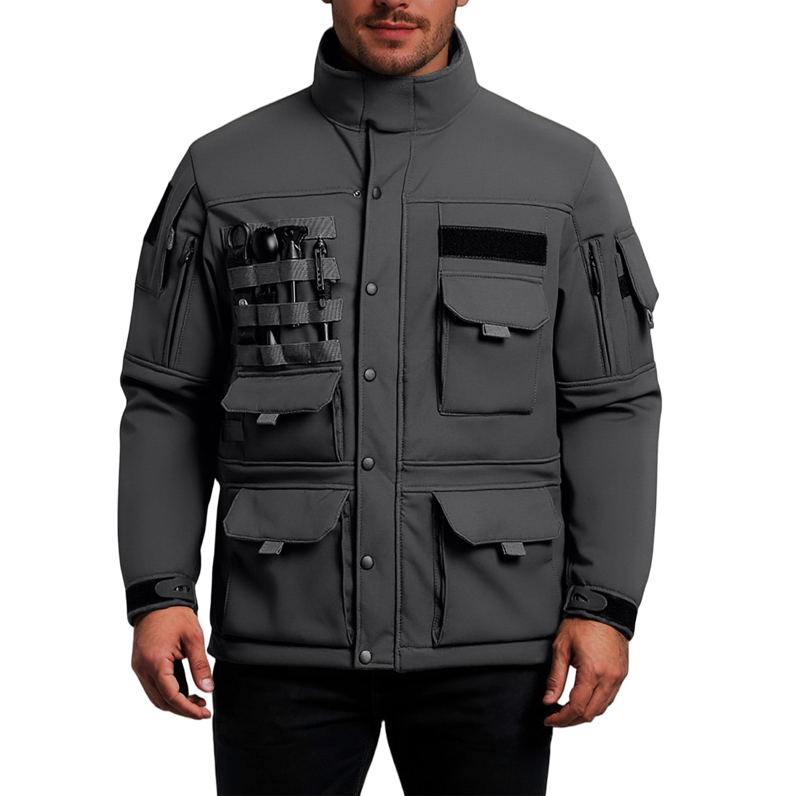 Dickies Men's 76242 Snap Front Windbreaker Water Resistant Jacket