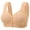 Beige, variant on No Underwire Bras For Women Comfortable Large Thin Sagging Side Breast Beauty Back Shining Wrapping Bra Womens Bras Wireless