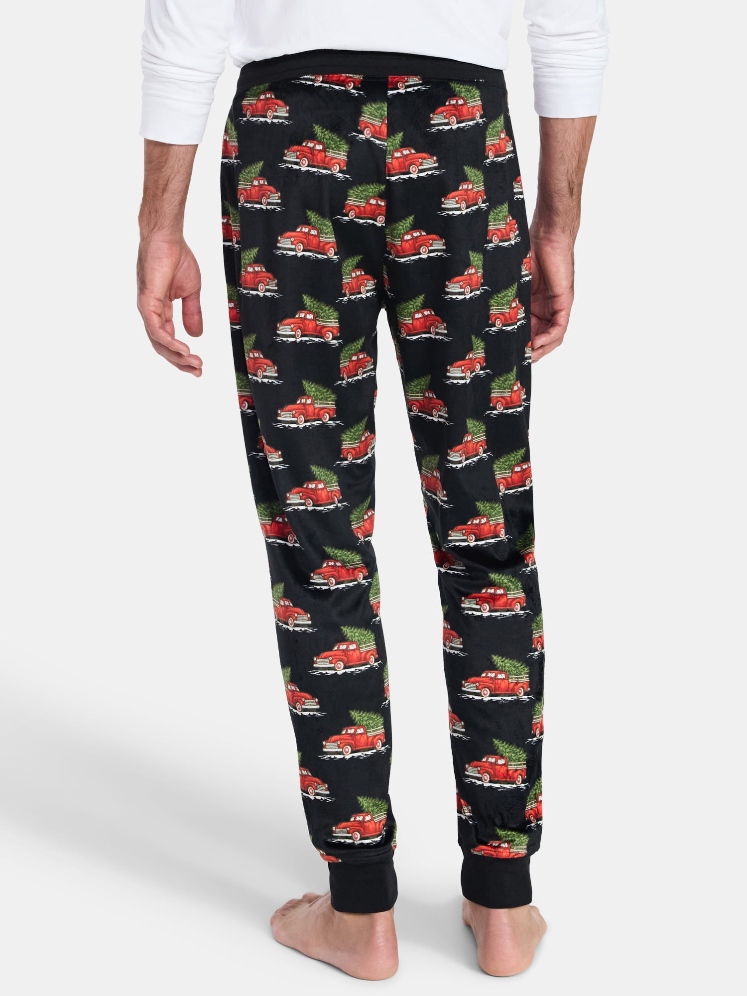 Men's Christmas Print Fleece Jogger Sleep Pants from Holiday Time, Sizes S-2XL