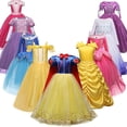 thumbnail image 2 of Wfrv Fancy Girls Snow White Princess Sofia Rapunzel Niñas Vestido De Fiesta De Cumpleaños Elsa Disfraz De Halloween Para 3-10 Años, 2 of 4