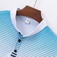 thumbnail image 4 of USNSM Men's T-Shirt Casual Fashion Plus Size Polka Dot Printed Slim Fit Tennis Shirt Stand Collar Button Long Sleeve Pullover Tees White L, 4 of 9