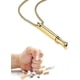 thumbnail image 1 of Collar para dejar de fumar, collar con silbato para la ansiedad, collar para dejar de fumar, collar para aliviar el estrés y la meditación, collar Tw-1Pcs-Gold-Pro 1Pcs Gold, 1 of 5