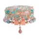 thumbnail image 1 of Pulseras bohemias para mujer Pulsera elástica de cuentas de colores multicapa Pulseras con dijes de cuentas Joyería hecha a mano, 1 of 5