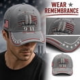 thumbnail image 4 of Unisex 9/11 Incident Hat 911 Memorial We Will Never Forget Cap Patriotic American Flag Cap, 4 of 5