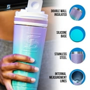 Ice Shaker Stainless Steel Protein Shaker Bottle, 26oz Mermaid
