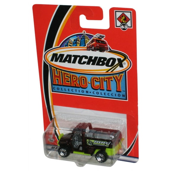 Matchbox Hero City (2003) All-Terrain Red & Green Fire Tanker Toy #63