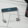thumbnail image 5 of Taylor Clear Glass Bathroom Scale Cyan Blue Vanishing Display, 5 of 13