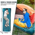 thumbnail image 2 of Självuppblåsande liggunderlag för camping: Tjockt lättviktigt enkelmadrass för camping, uppblåsbar och kopplingsbar dubbel liggunderlag - Perfekt, 2 of 5