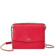 Tory Burch Robinson Convertible Shoulder Bag- Red