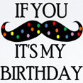 thumbnail image 2 of CafePress - If You Mustache...It's My Birthday Body Suit - Long Sleeve Cotton Baby Bodysuit, 2 of 4