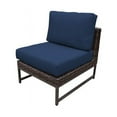 thumbnail image 3 of AMALFI 13 Piece Wicker Patio Furniture Set 13a in Brown and Navy, 3 of 10