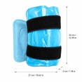 thumbnail image 2 of Gel Knee Ice Pack Wrap Cold/Hot Therapy Pad with Adjustable Nylon Straps Reusable Knee Compress for Leg and Joint Use, 2 of 7